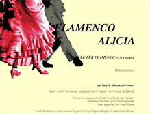 Tablet Screenshot of flamenco-alicia.ch